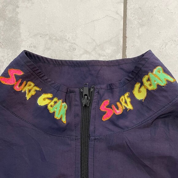 Vintage 90s Surf Gear International Bodywear Deep Purple Fluorescent - Picture 3 of 9